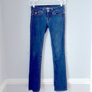 True religion jeans , button down flap pocket with horse show pocket design